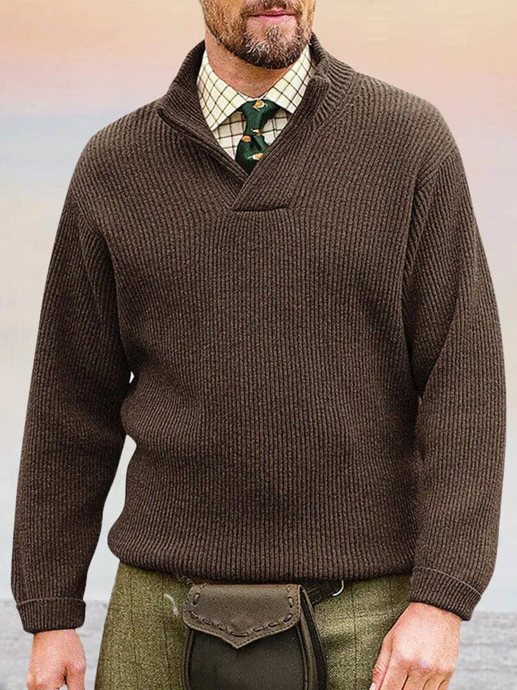 Versatile Solid Color Sweater
