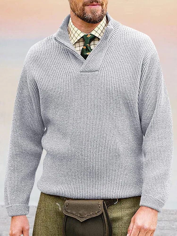 Versatile Solid Color Sweater