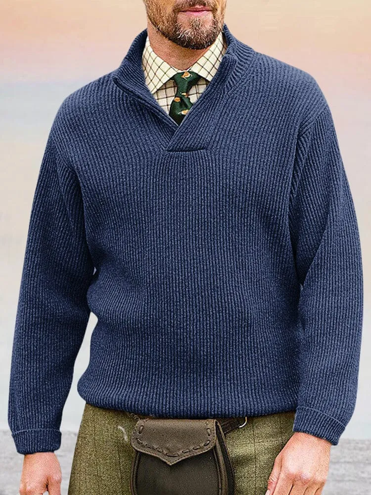 Versatile Solid Color Sweater