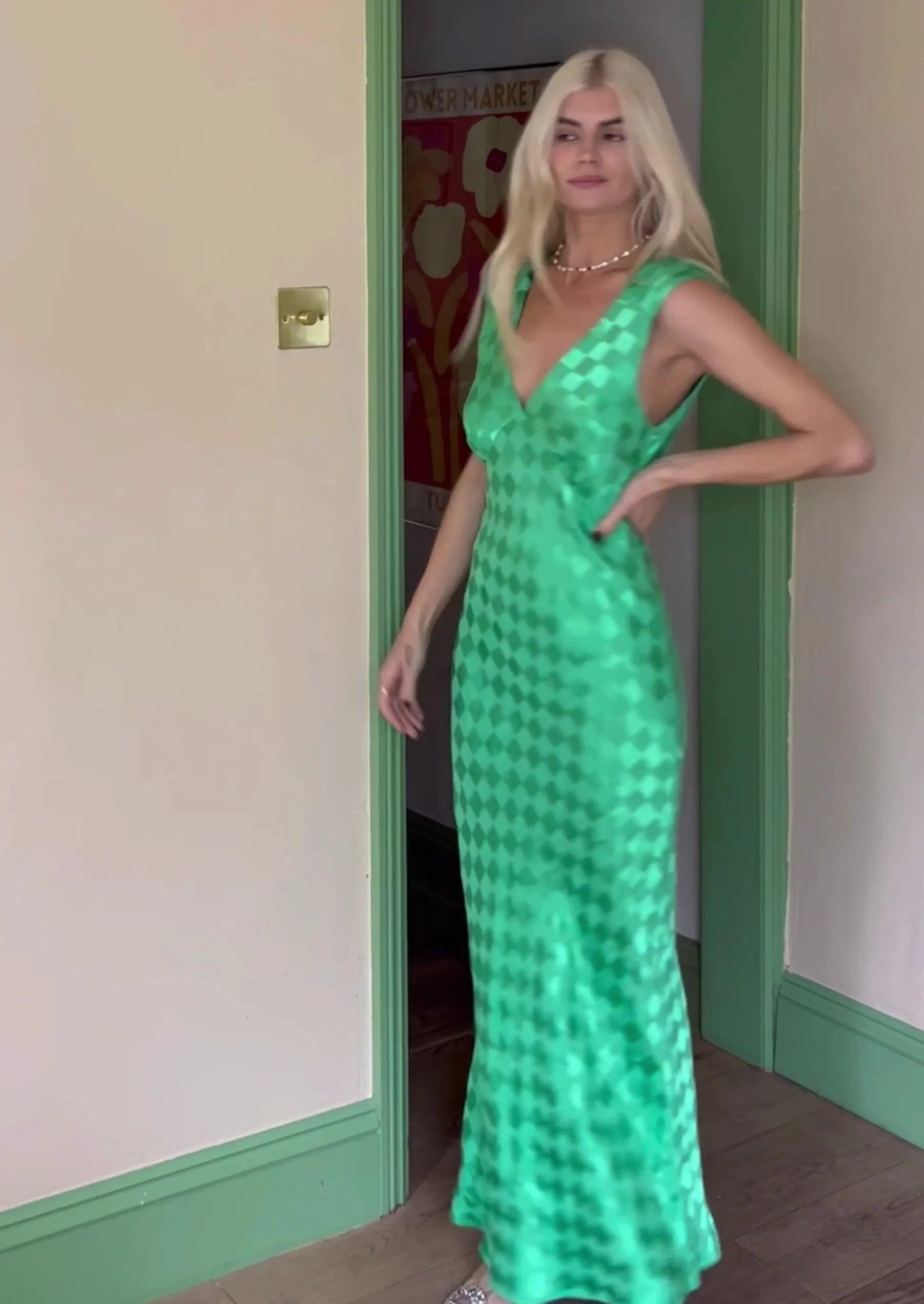 Wavecrest Maxi Slip Dress
