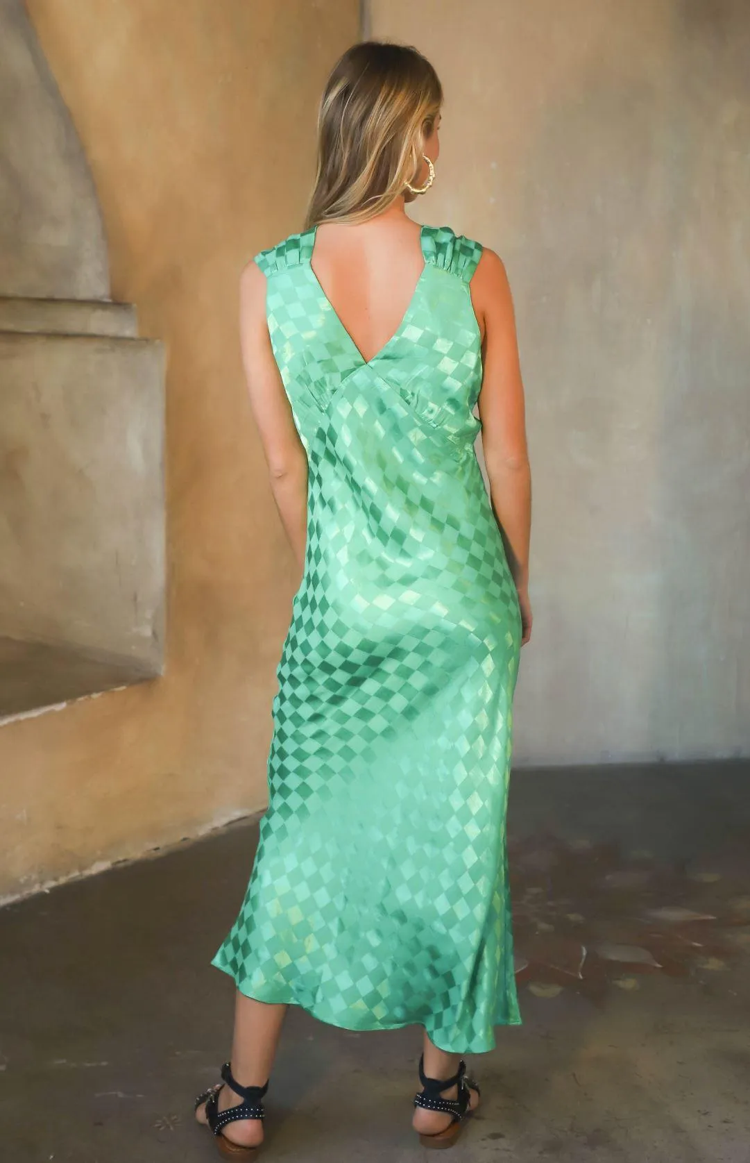Wavecrest Maxi Slip Dress