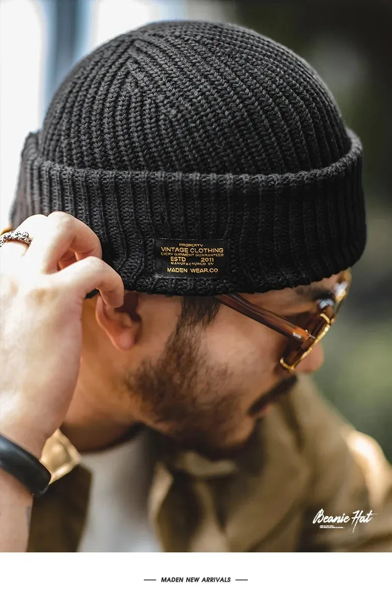 Winter Beanie and ski mask handmade wool knit Hat